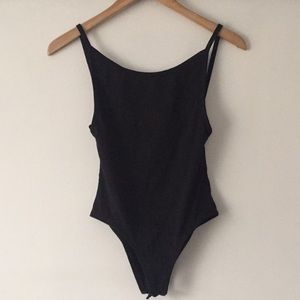Misguided low back black bodysuit